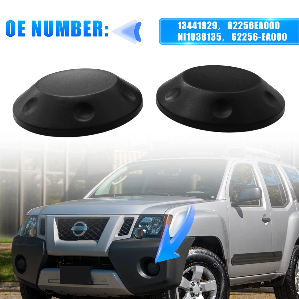 

2Pcs Car Front Bumper Fog Light Lamp Hole Cover For Nissan Frontier Desert Runner SL PRO-4X S SV 2013-2020 Xterra PRO-4X S X
