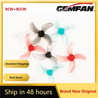 8Pairs(8CW+8CCW) Gemfan 1208 3-Blade / 1209 4-Blade 31mm Propeller 0.8mm 1mm 1.5mm (Random Color) for FPV Tinywhoops Drones