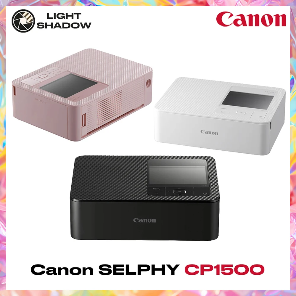 Canon SELPHY CP1500 Portable Photo Printer – Dye‑Sub, 41s Lab‑Quality Prints, Wi‑Fi / USB‑C / SD, 3.5