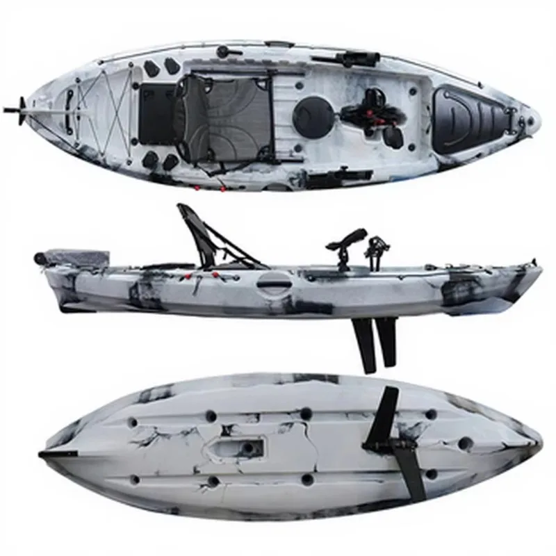 

Модульный рыболовный каяк-каноэ нового дизайна, одноместный, с педальным приводом, складной, с отсоединяемым мотором, для рыбалки, с педальным приводом