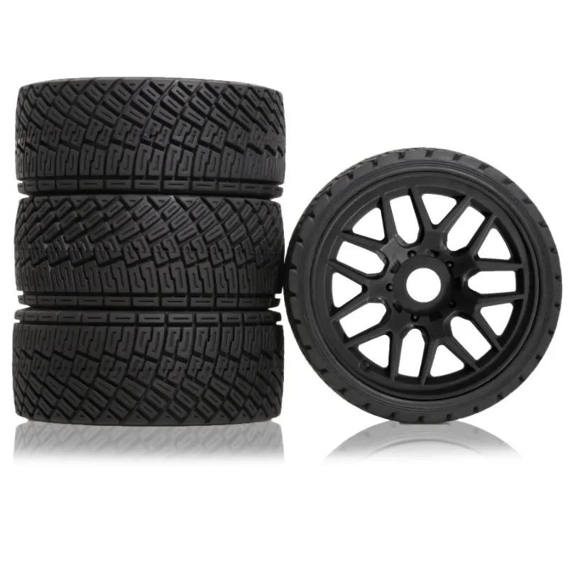 

1/8 1/7 RC On Road Tires and Plastic Wheels 17mm Hex Tyres for 1:8 1:7 Drift Car ARRMA Losi Kyosho Tamiya HPI WR8 HSP