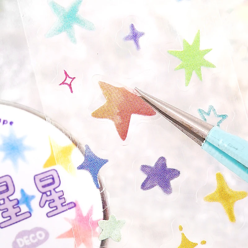 30mm * 3m Colorful Small Fragment Series Kawaii Die Cut Tape DIY Scrapbook Decor Journal Supplies Aesthetics Stationery