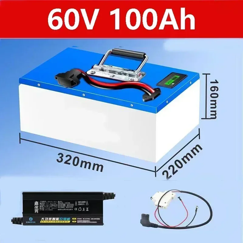 

Powerful Lithium-ion Battery for Electric Vehicles, with A Super Large Capacity of 48V 60V 72V 100Ah A-level Battery + Charger