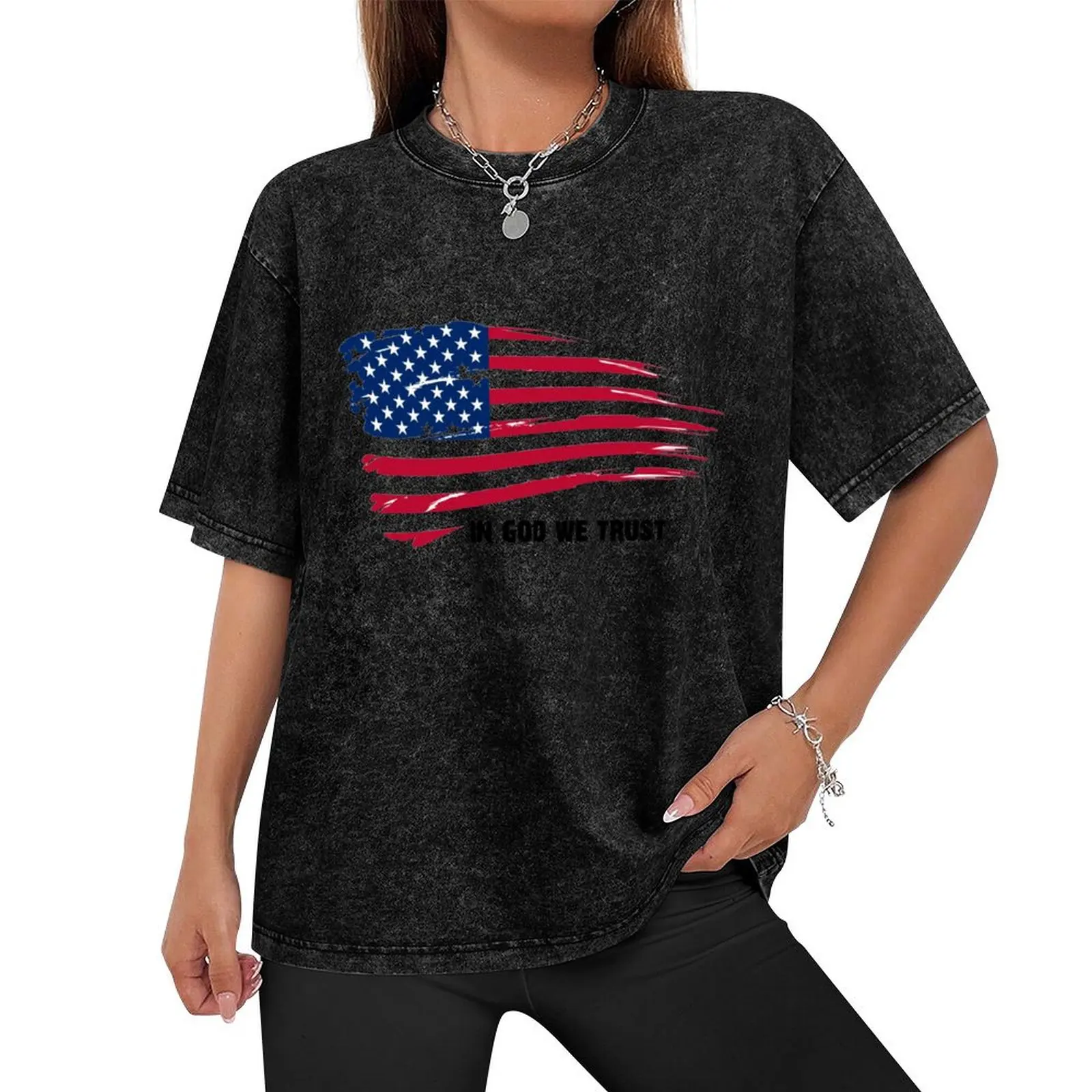 In God We Trust American Flag Shirt, Sticker, Poster, Cases, Totes, Mugs, Skin T-Shirt clothes plain t shirts men