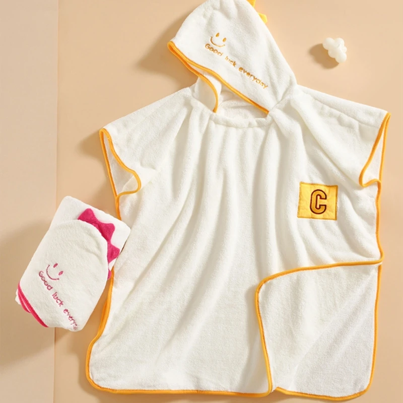 Serviette à capuche pour bébés enfants, peignoir bain pour garçons filles, cape confortable pour nouveau-né