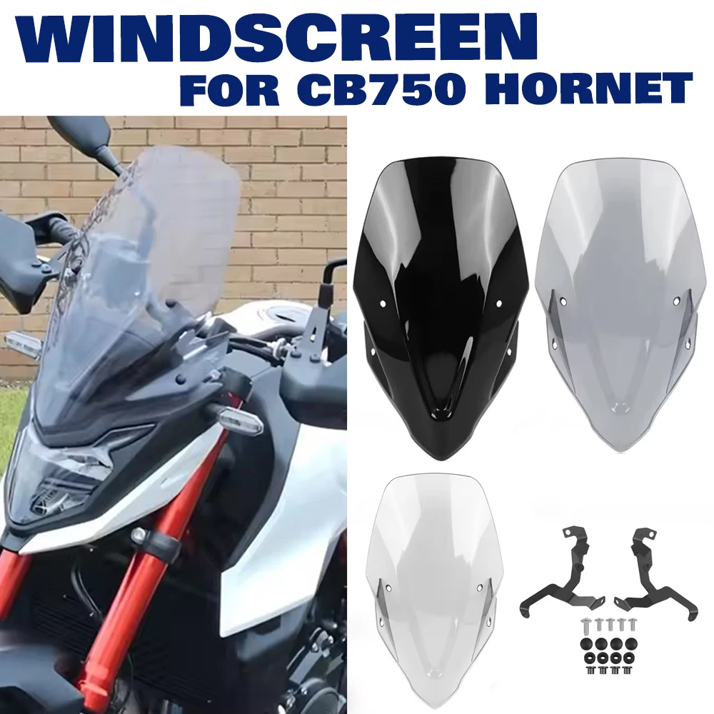 

For Honda CB750 Hornet CB 750 2023 2024 Touring Windshield Windscreen Wind Screen Deflectors Viser Visor Transparent