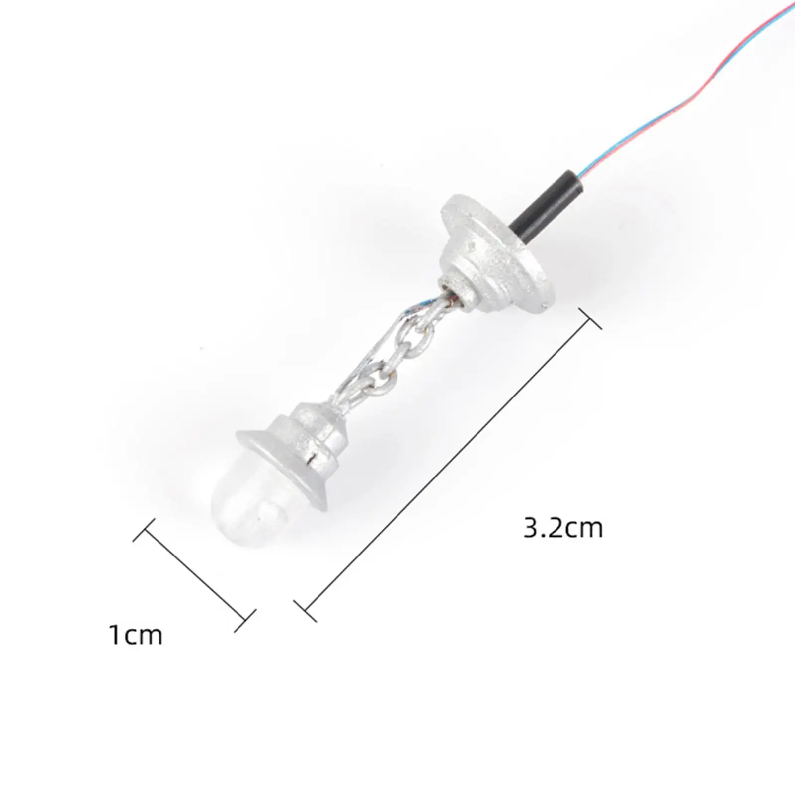 Decorazione della lampada a sospensione in scala 1/87 modello micro paesaggio 3V/12V