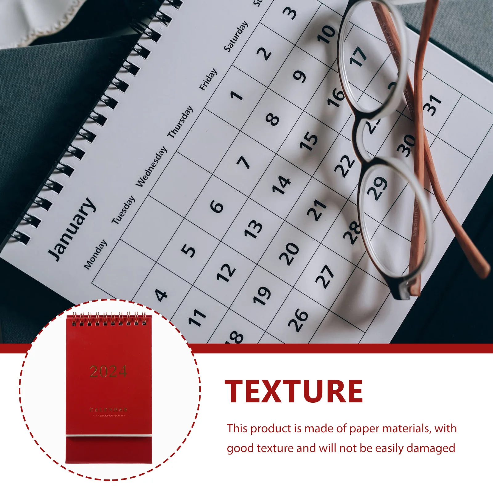 

Business Calendar Memo Pad Table Desk Flip Accessories Calendars Small Desktop Month Standing