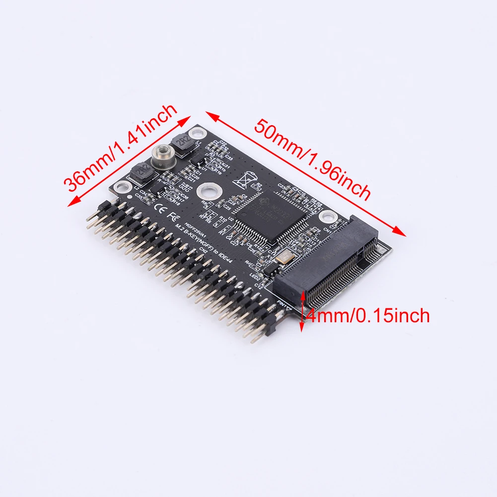 M.2 NGFF SATA SSD naar 2,5 inch IDE 44-pins adapter 150 MB/s M.2 NGFF SATA SSD naar 2,5 IDE SATA SSD-converter SATA-adapterkaart