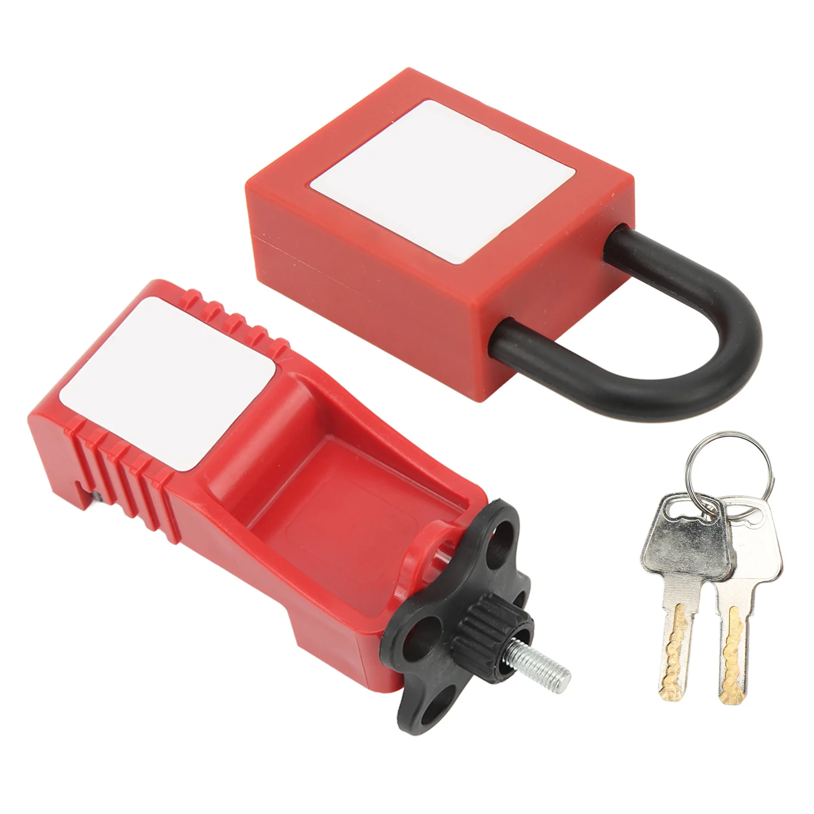 

Lock Circuit Breaker Lockout Alloy Serrated Nylon Padlock 25mm Lockhole Lockout Tagout Device