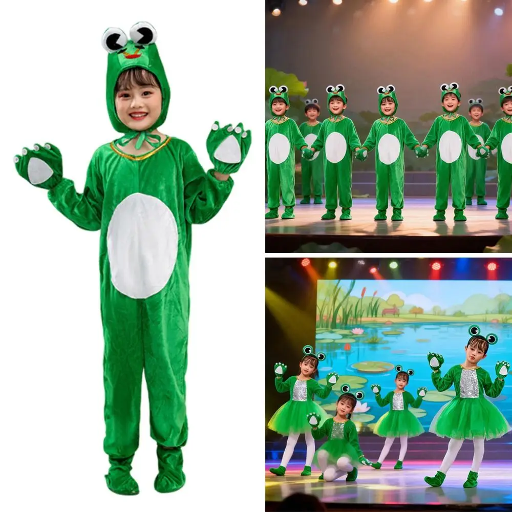 

Carnival Party Children Frog Costumes Green Cute Cosplay Costumes Role-Play Dance Costumes Animal Cartoon Costumes