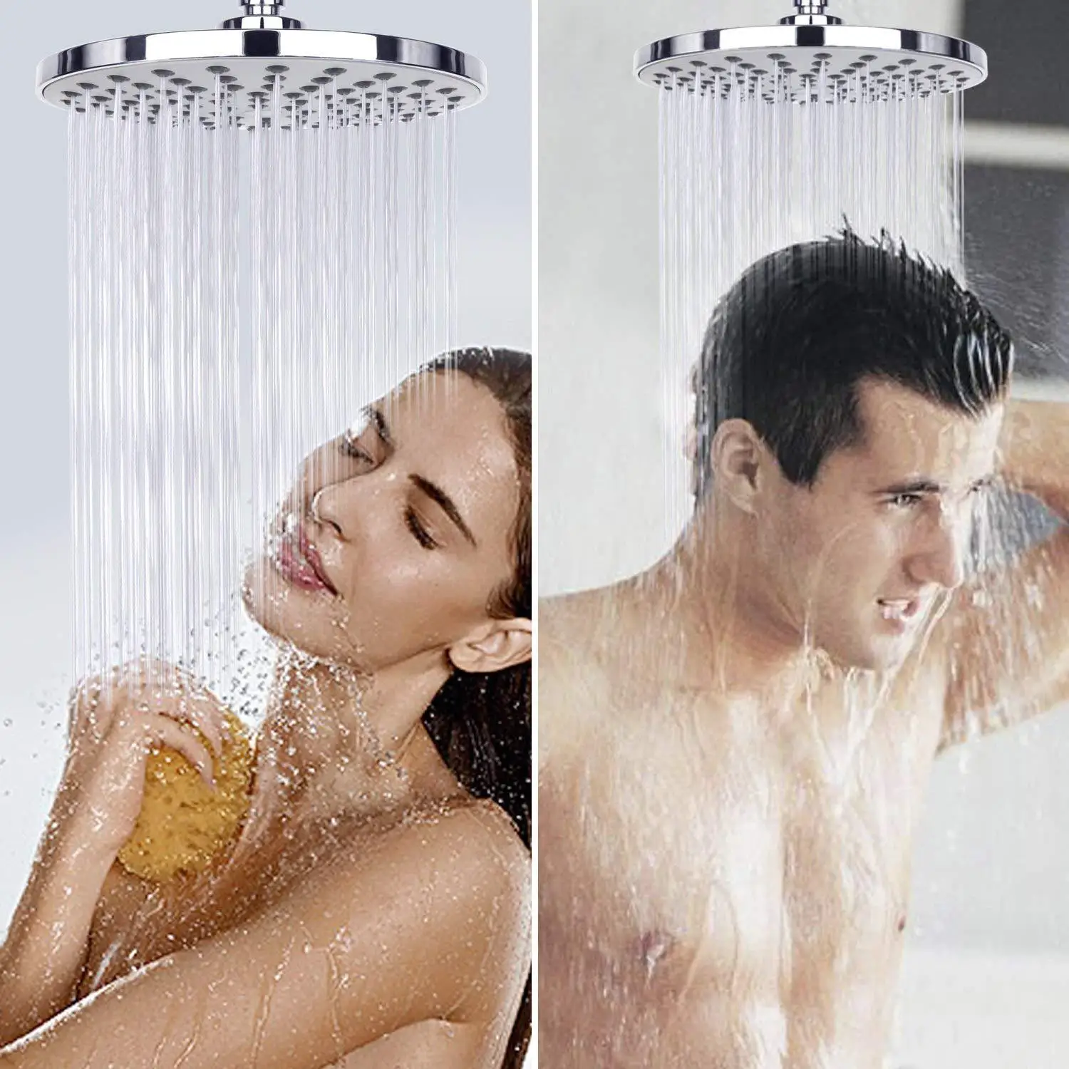 Rainfall Shower Head Big Panel Large Flow Supercharge High Pressure Top Rain Shower Faucet Bathroom Accessories view 4