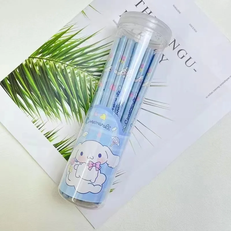 Sanrio Pencils 30Pcs In Bucket Hb Wood Pencils Kuromi My Melody Student Stationery Pencils Writing Tools For School Supplies