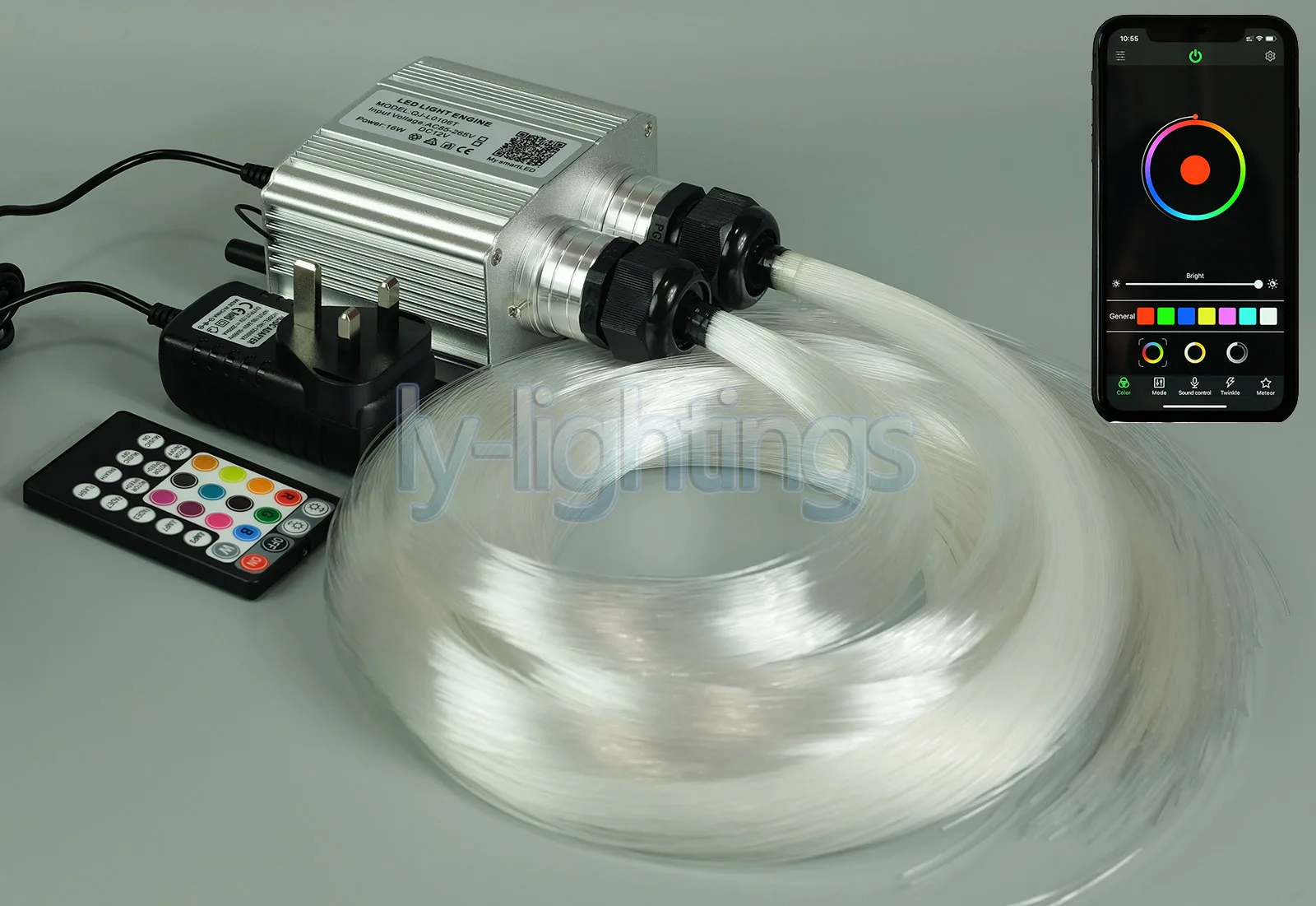 

Волшебный ночник «Мерцающие звезды» со светодиодным источником света + оптические волокна PMMA 0,75 мм*600*3 метра для самостоятельной сборки летнего звездного потолочного светильника для спальни