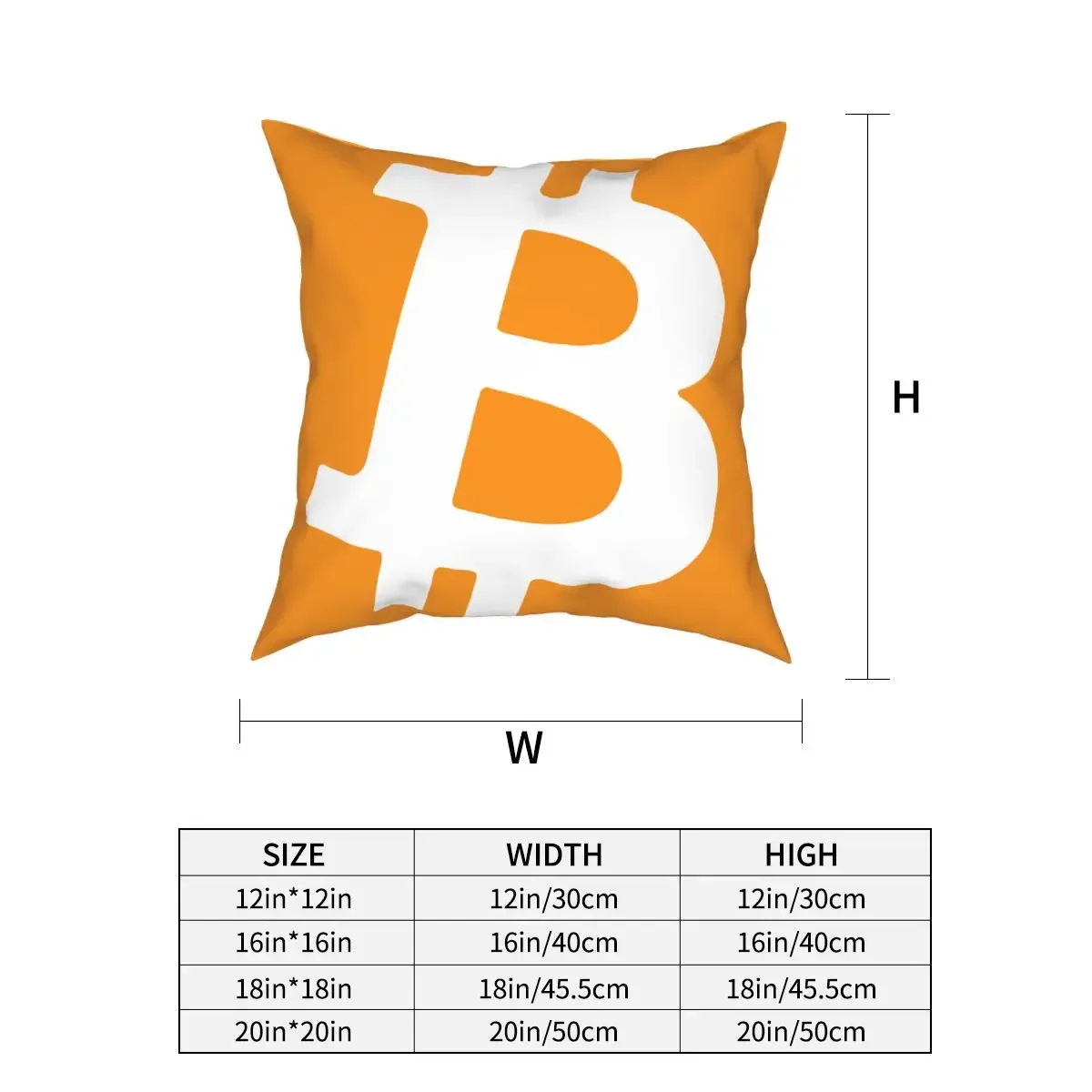 Bitcoin Crypto Cryptocurrency Throw Pillow Cover Polyester Throw Pillow Ethereum Btc Blockchain Custom Cushion Covers