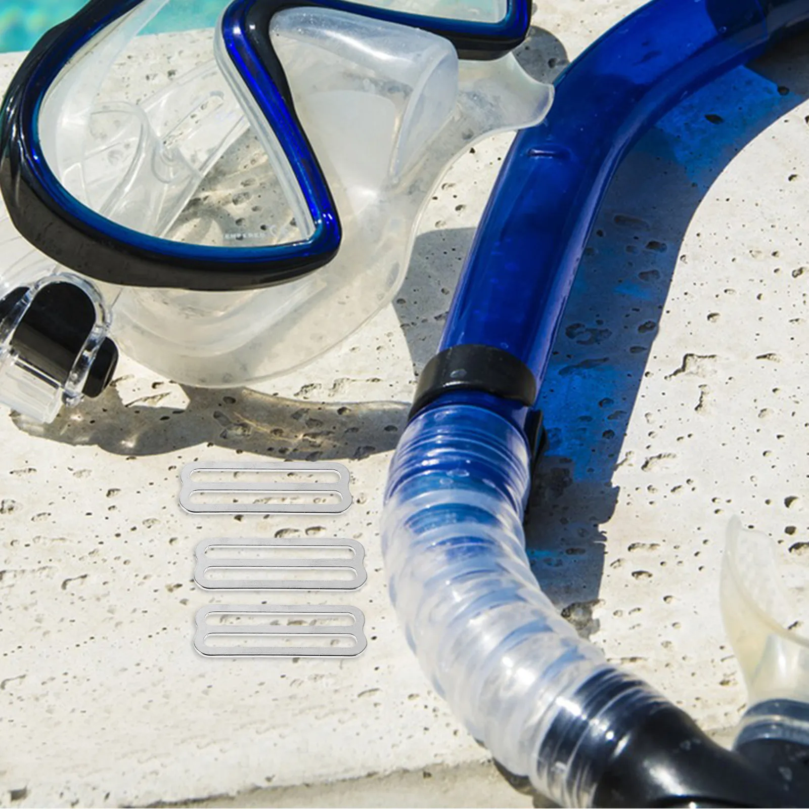 

Набор из 4 прочных зажимов-фиксаторов для грузов для дайвинга из нержавеющей стали (2.36x0.86x0.04 дюйма) для подводных приключений и дайвинга