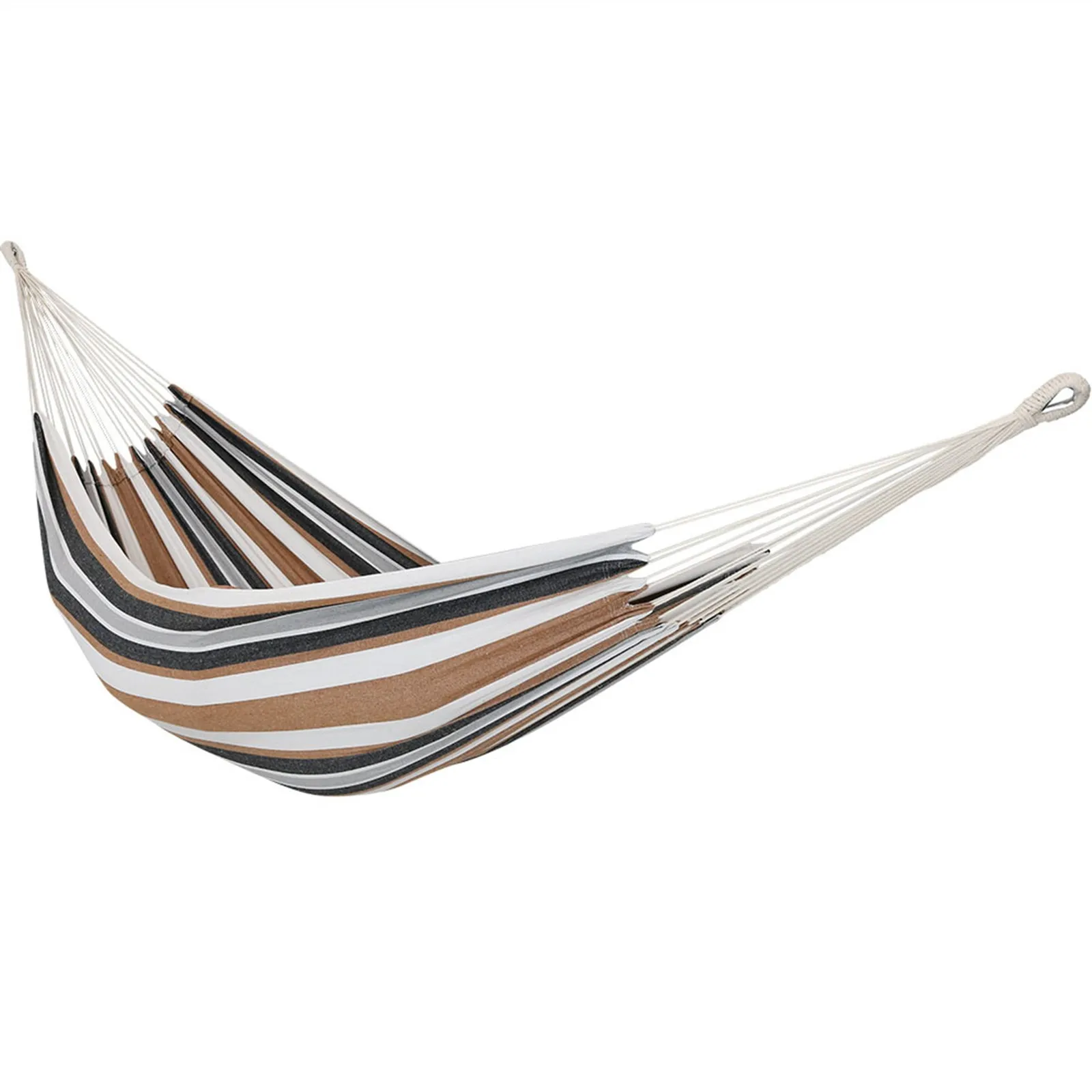 

2-Person Woven Cotton Brazilian Hammock - Calming Desert by Sunnydaze