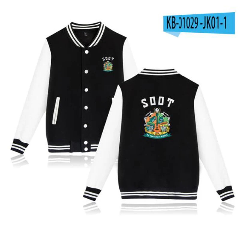 Wilbur Soot Merch Zip Up Baseball Uniform Men's Jackets Streetwear Hip Hop Harajuku Sweatshirt Oversize Hoodie Casual Sportswear