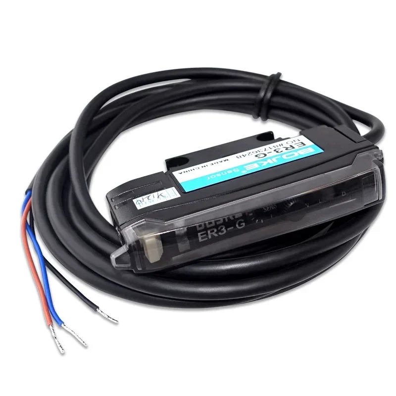 Optical Fiber Sensor Amplifier Paired Reflection 250mm Inkjet Sensor