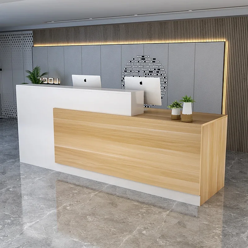 Modern Salon Reception Desk Counter Decorations Beauty Reception Desks Simple Luxury Recepcion Desk Commercial Office Furniture