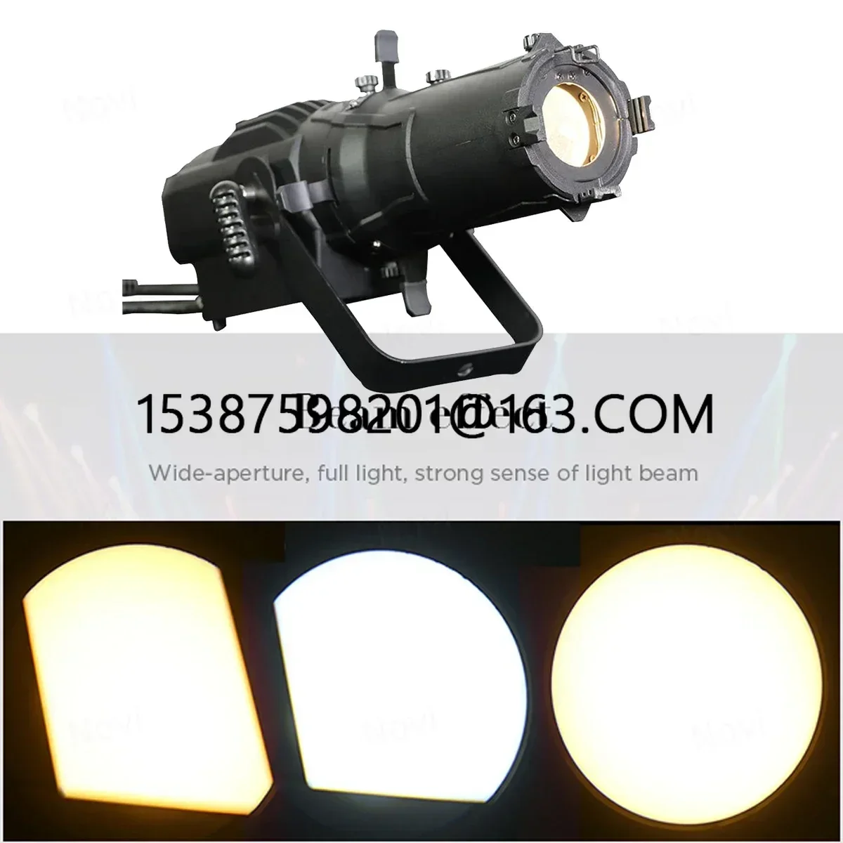 Variable Degree Mini Ellipsoidal 100W 60W COB LED Leko Profile Spot Light Spotlight 3200k 5600k DMX Control for Cabinet Show