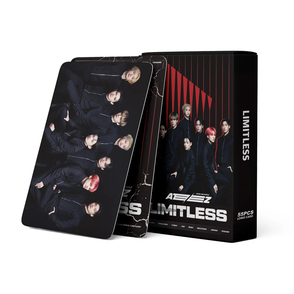 kpop ateez lomo cartoes hd photocard novo cartao de album zero fever fas colecao presente poster parte 55 pecas por conjunto alta qualidade 01