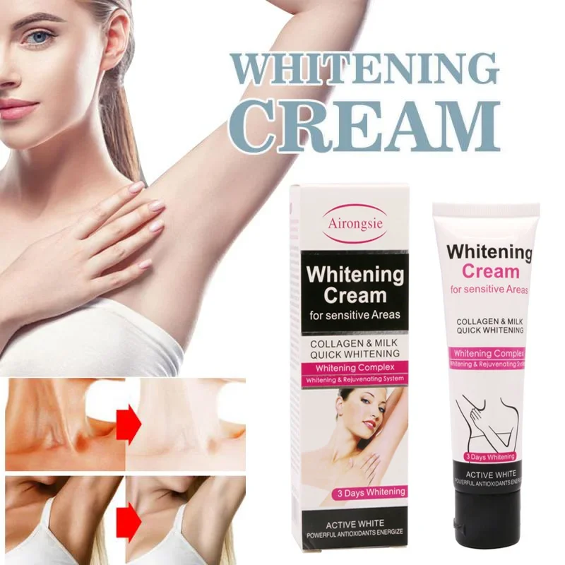 Best Sale Armpit Whitening Cream Skin Lightening Bleaching Cream Underarm Dark Skin Whitening Intimate Body Lotion Care Product