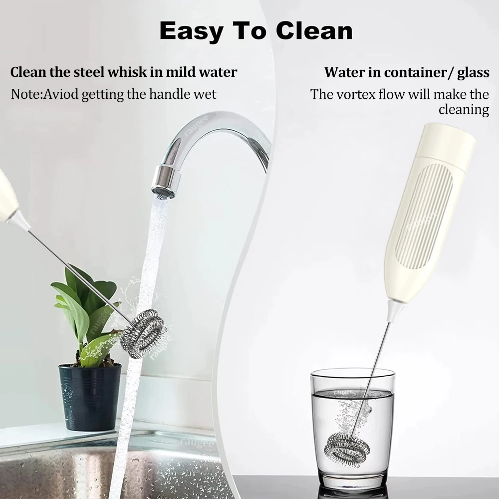 الحليب Frother الخافق اللاسلكية القهوة خفقت خلاط صغير آلة رغوة الحليب خلاط كهربائي صانع رغوة الحليب أدوات النمام المحمولة #6