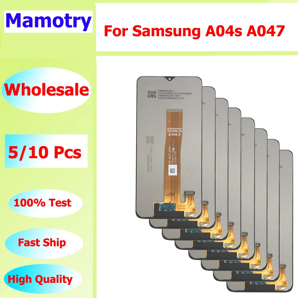 Wholesale 5/10 pieces/Lot For Samsung A04s A047 Screen Touch Lcd Display Assembly A047F A047F/DS A047F/DSN