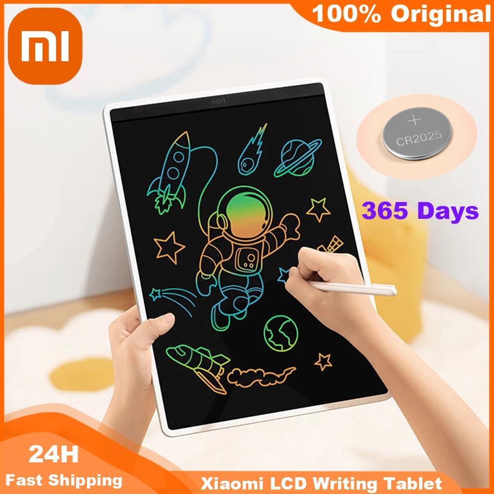 Xiaomi Mijia LCD Writing Tablet Blackboard Colorful Version 10/13.5 inch Erase Drawing Digital Handwriting Pad for Kids