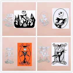 Halloween zamek ramka czaszka chłopiec metalowe szablony foremki do wycinania dla stempel do scrapbookingu/Album fotograficzny dekoracyjny wytłoczenia kartki DIY