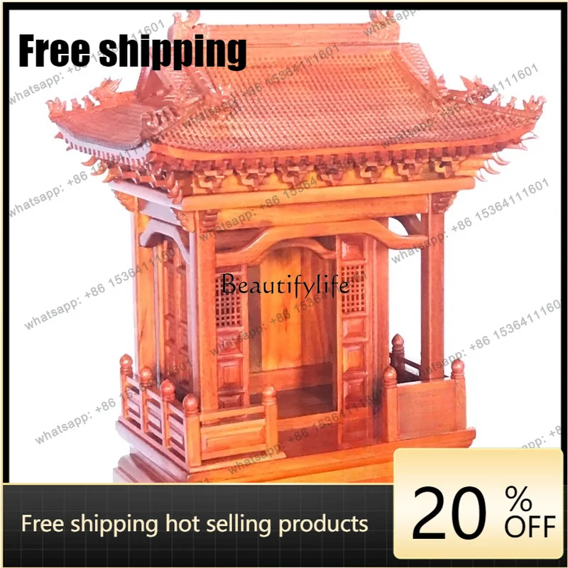 jj5 Rooftop shrine, serving table, pure solid wood serving table
