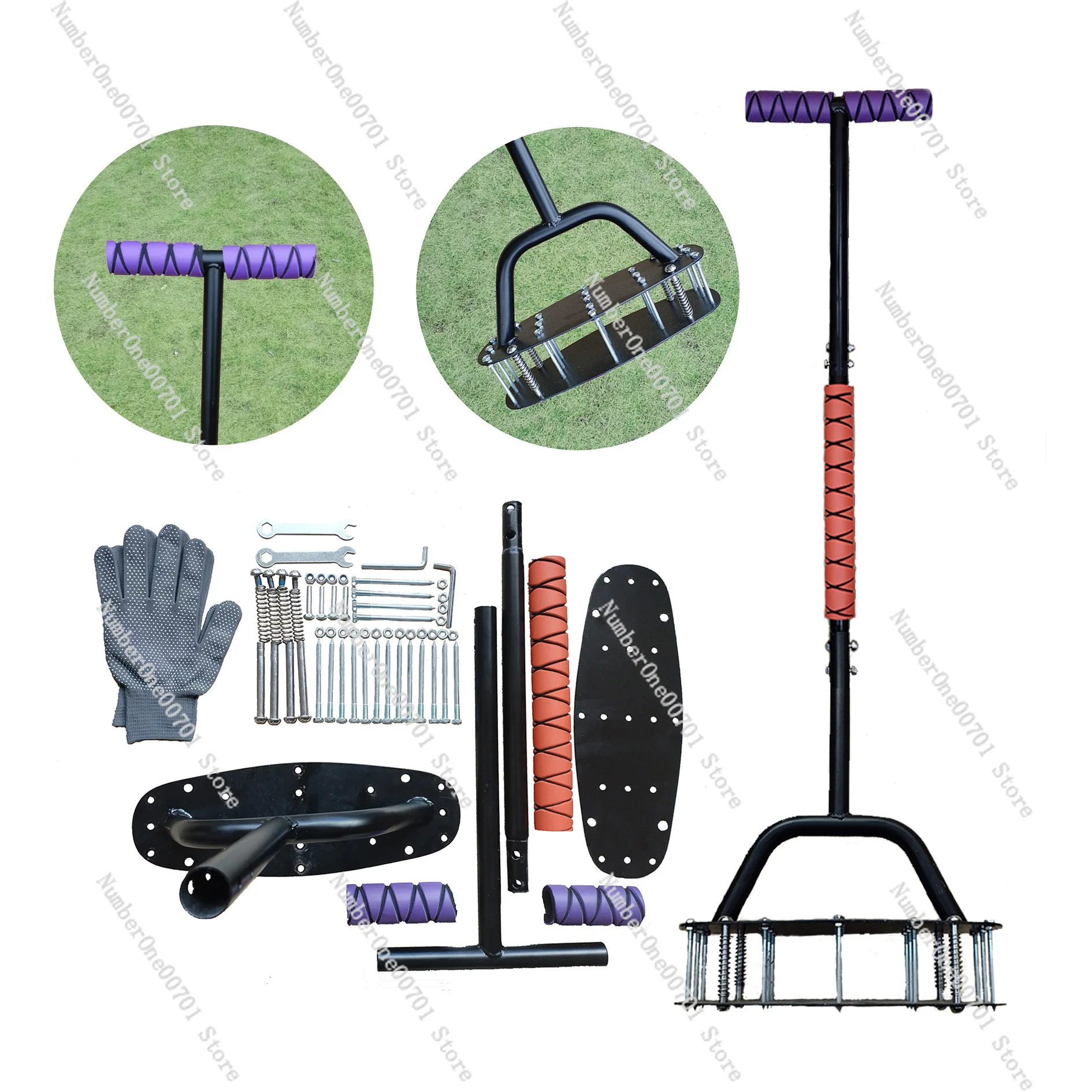 Spring Lawn Aerator, Soil  & Lawn Aeration Tool, Labor-Saving Garden Yard Soil Punching Tool