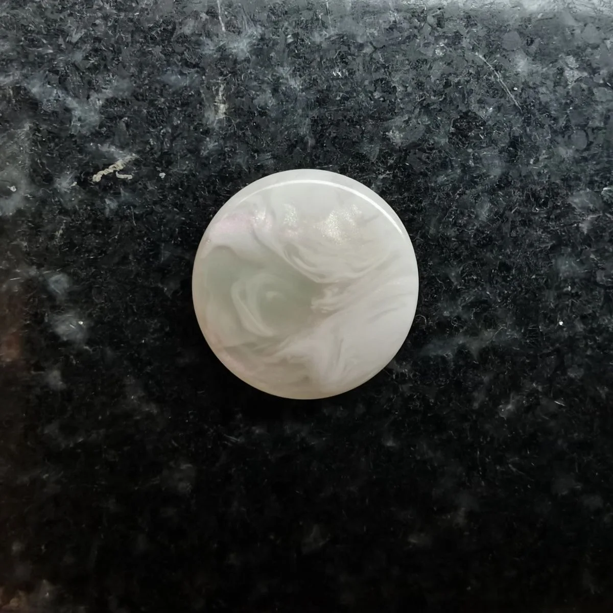 24 Pcs Trumpet Button Mica Cover – Off-White Patterned Key Button Cap for Trumpet Replacement Parts