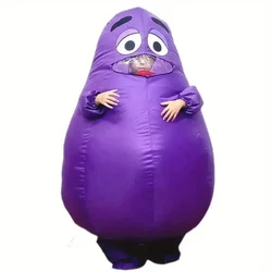 Halloween Grimace Mascot Costume for Kids Adult Grimaces Birthday Gameboy Cosplay Inflatable Suit Purple Shake Children carnival