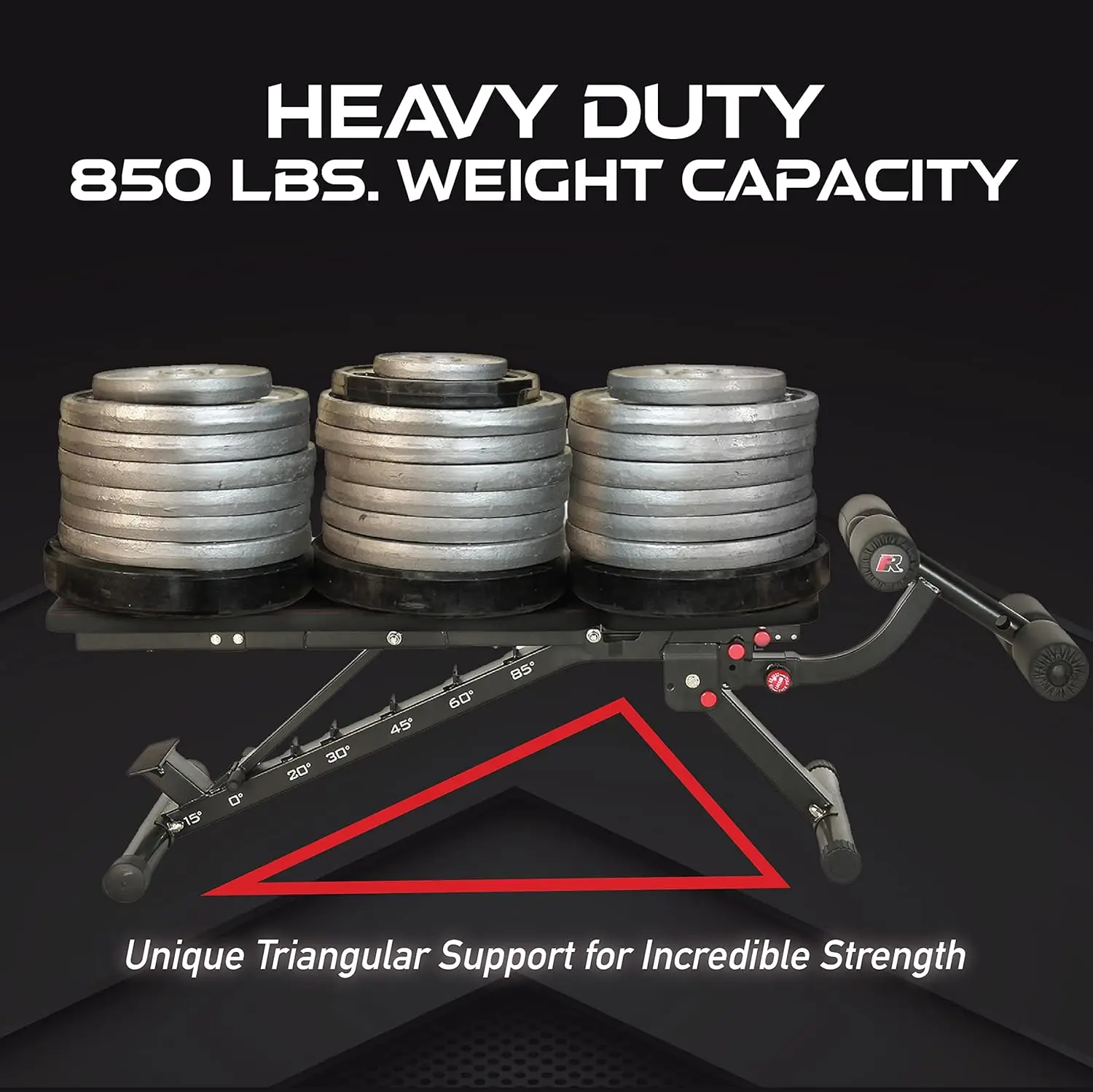 2000 Super Max XL - Banco de pesas ajustable - Banco de prensa y banco de entrenamiento para entrenamiento de fuerza Incline Decline