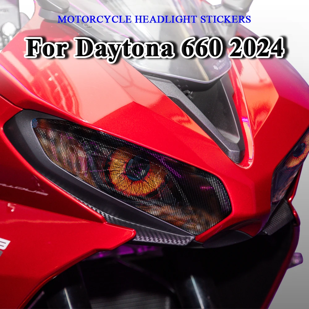 Motorcycle Headlight Guard Stickers Accessories For Triumph Daytona 660 Daytona660 2024 Motorbike Head Light Decals Protection