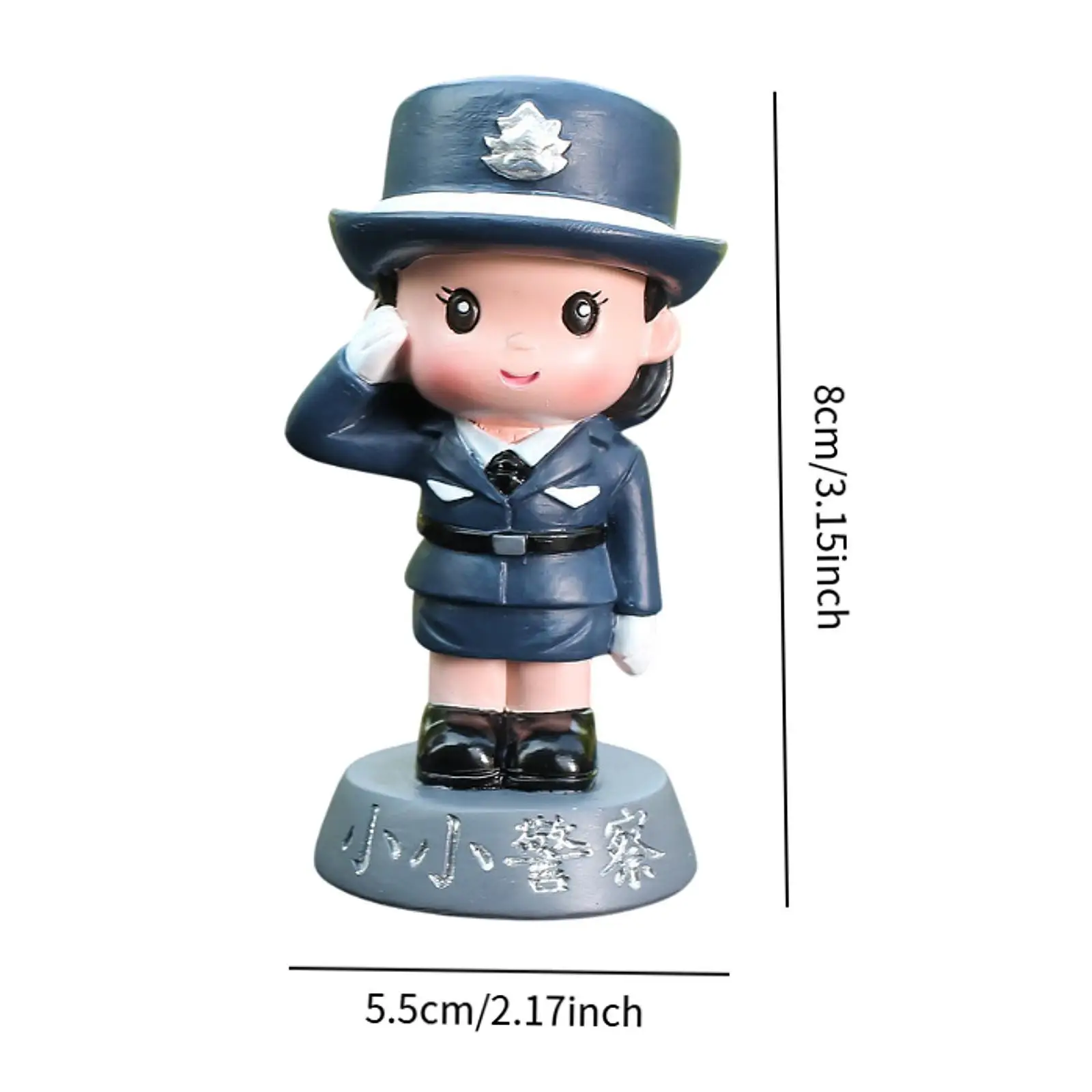 Figura de policía, estatua, adorno para tarta, estatuilla decorativa de resina, personas pequeñas