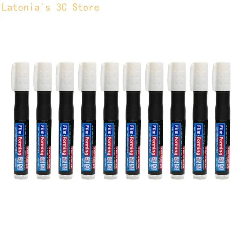 Filmbildender Whiteboard-Marker, trocken abwischbar, 10er-Pack für den Einsatz Klassenzimmer und bei Besprechungen X3UB – Detail 7