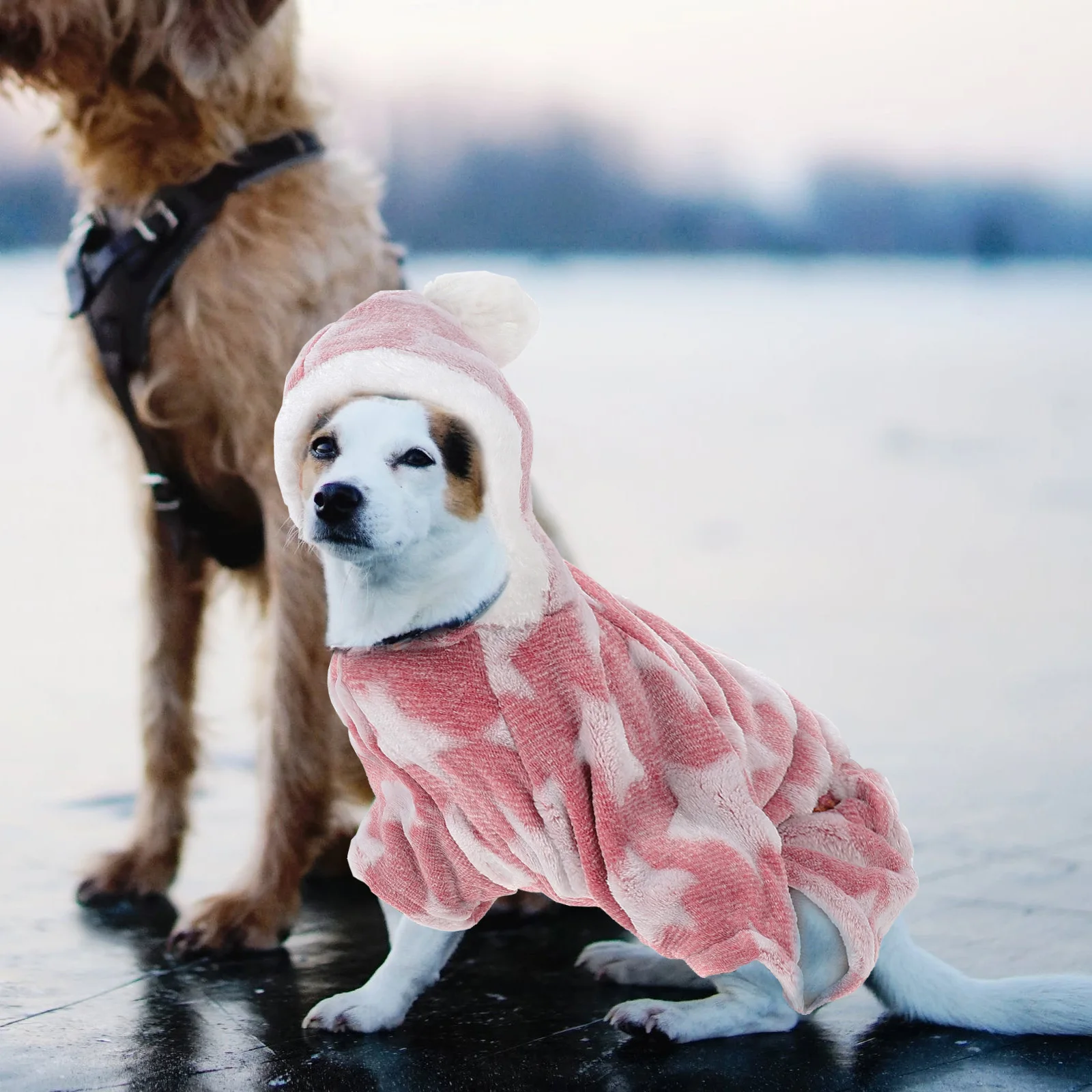 

1Pcs Dog Pajamas Cute Pet Clothing for Winter Warm Comfortable Sleepwear Breathable 4 Legs Clothes Outfit