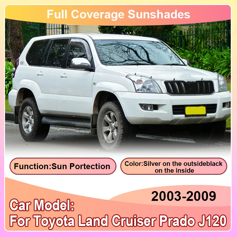 Sun Shade For Toyota Land Cruiser Prado J120 2003~2009 Sun Visors Car Full Windshield Window Protect Privacy Anti-UV Accessories