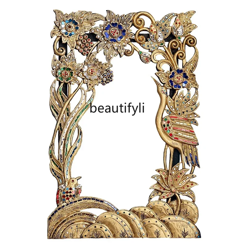 Pendant Creative Wall Decoration Bathroom Vanity Mirror Wall Hanging Entrance Mirror Makeup Dressing Mirror Frame