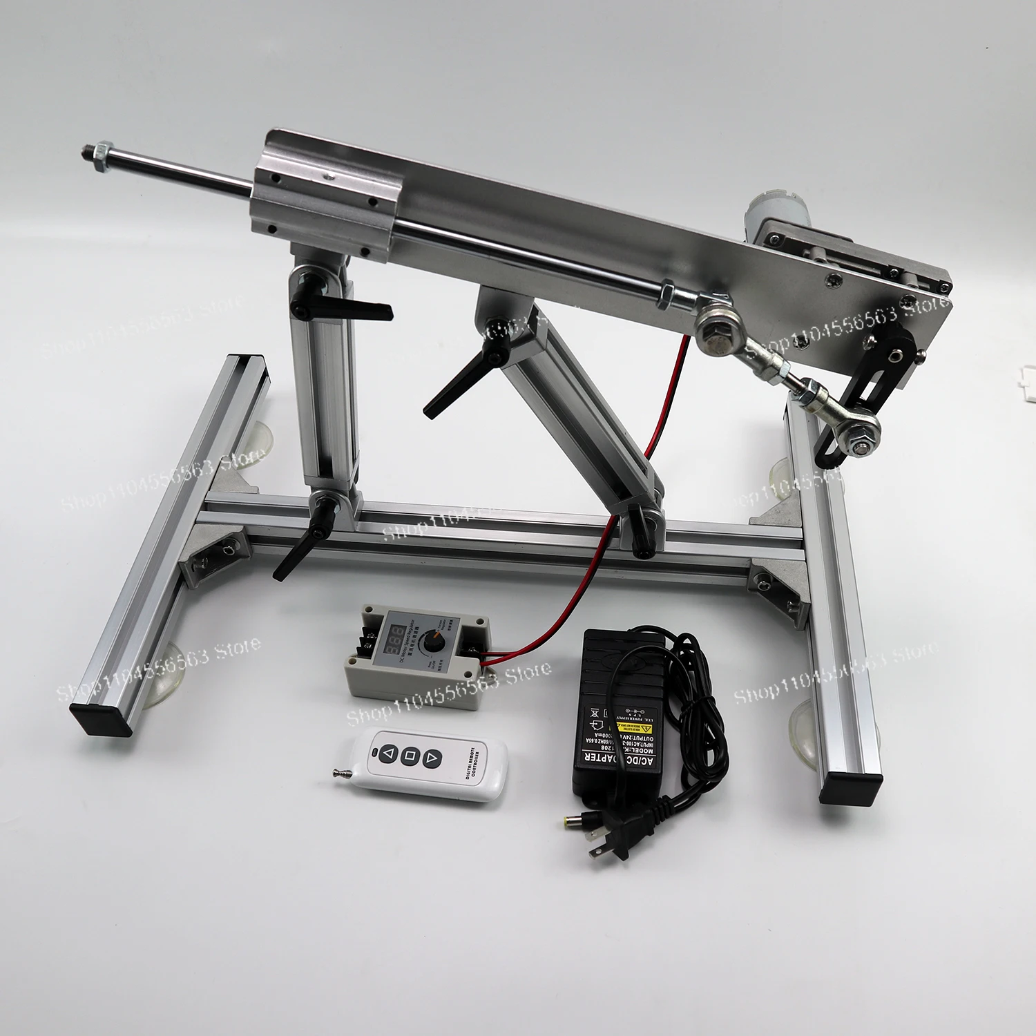 DIY Adjustable Angle Suction Cup Fixed Linear Reciprocating Motor Bracket for Spray Gun & Tools