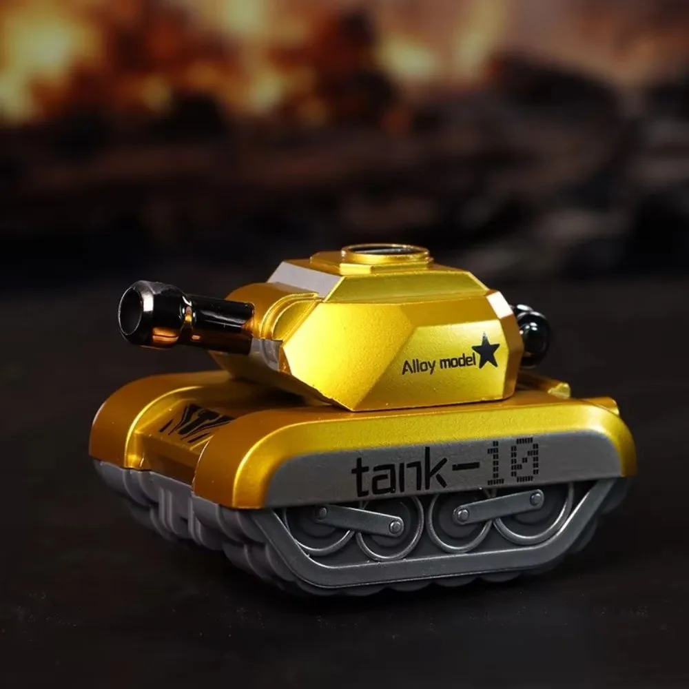 Alloy Material Alloy Tank Toy Rotating Turret Cool Design Armored Vehicle Toy Fun Toy Mini Tank Toy Christmas Gift