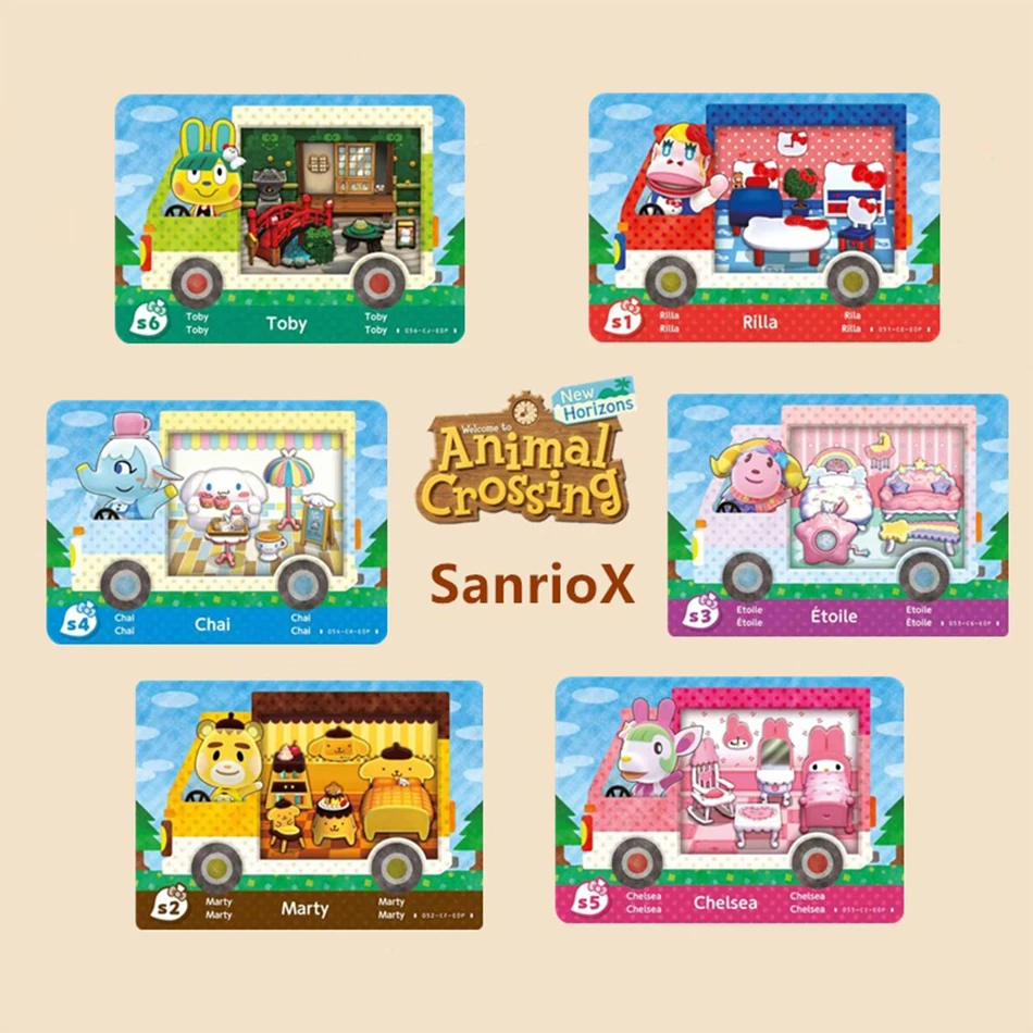 Animal Crossing: New Horizons Amiibo Card Cute Roles NS Switch 3DS Game Set fun Collect Mini NFC Cards Various Amiibo Card