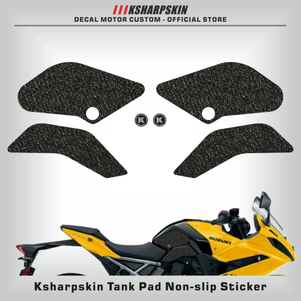 

Motorcycle protection pad tank grip fuel tank sticker gasoline knee traction side Non-slip decals for SUZUKI GSX-8S GSX-8R 2024