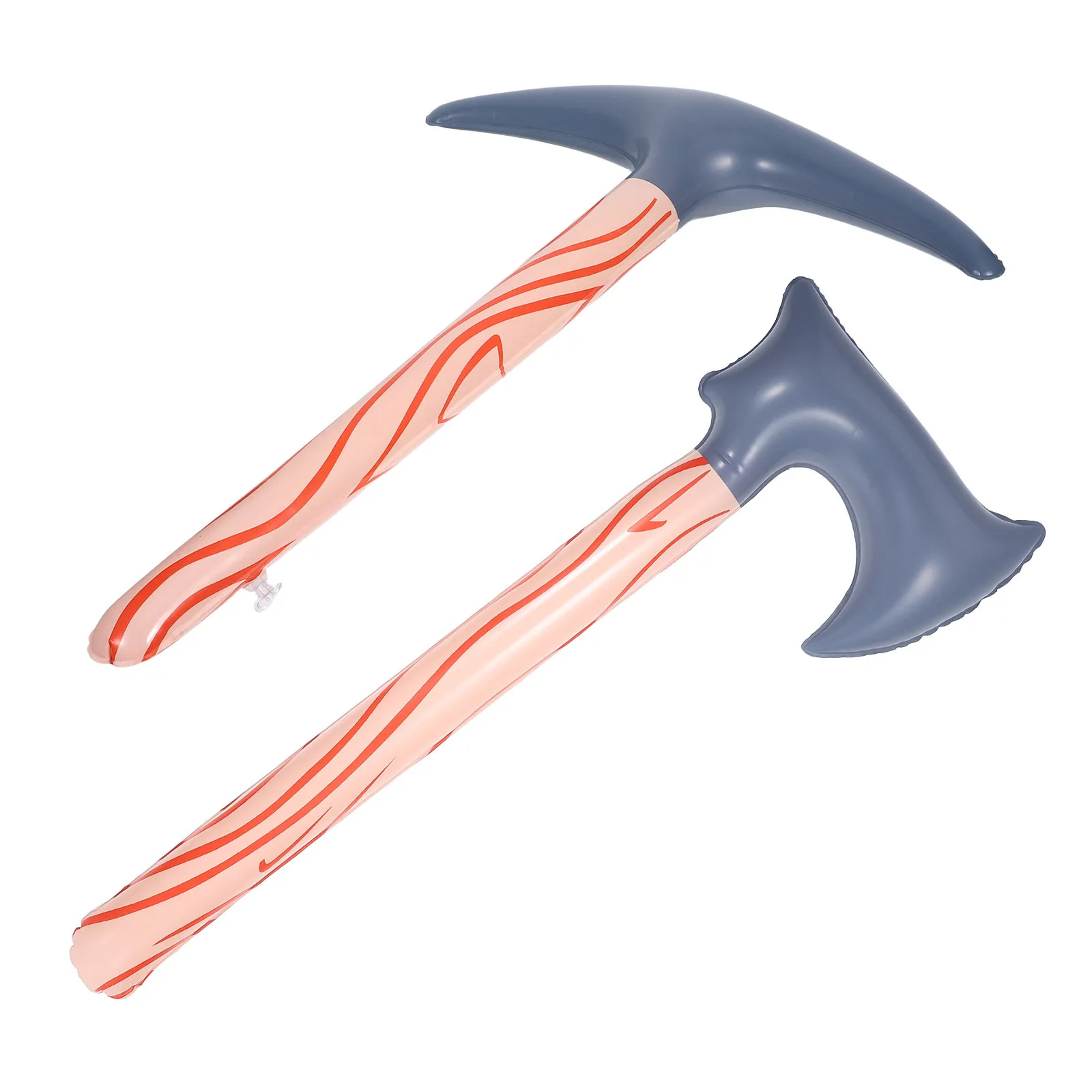 Pico de hacha inflable, decoración de globos de plástico duro grande para playa, piscina, recuerdos de fiesta de Halloween, 2 uds.