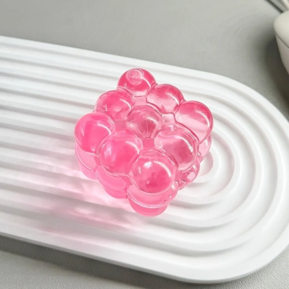 Sensory Simulation Cube Cube Fidget Jelly Glossy Slow Rebound Cube Squishy Cube Maltose Texture Bubble Cube Holiday Gift