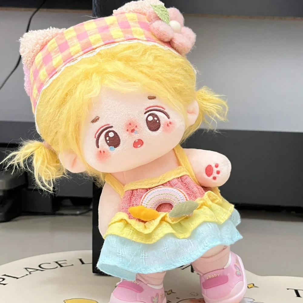 Toy Accessories 20cm Cotton Doll's Clothes Girl Skirt Multi Color Doll Lolita Dress Cute Mini Cotton Doll Lolita Outfit Dress