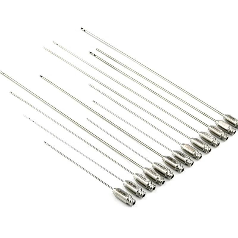 Aspirator Facial Set 25pcs Cannula Set for Whole Fat